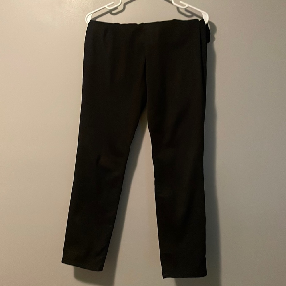 Black patterned low rise jeans